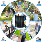 100 Ft Non-Expandable Garden Hose, 2026 New Upgraded Flexible Water Hose, Ultra Lightweight Non-Expanding Hoses With 10 Function Sprayer, Leak Proof, Pressure Resistant For Yard, Outdoor