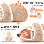 House Slippers for Women Men Slip on Indoor Barefoot Slippers Socks Cozy Fuzzy House Shoes Rubber Sole