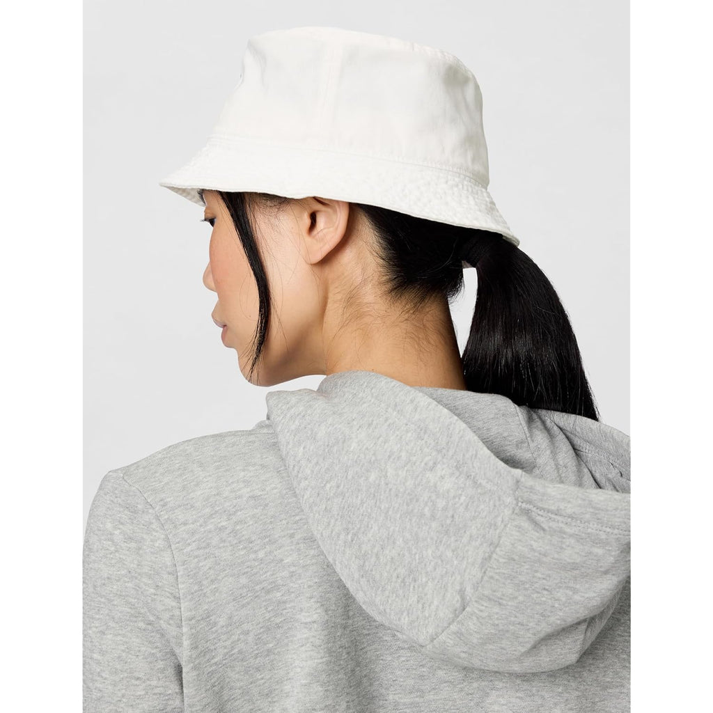 Nike Unisex Adult Apex Futura Washed Bucket Hat | Mens and Womens White/Black