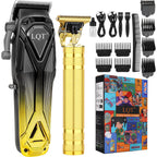 Professional Hair Clippers For Men, Cordless Beard Trimmer Set, Barber-Grade Tool With Usb Charging, Lightweight & Low Noise For Home Use