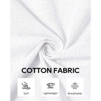 Alimens & Gentle Mens Cotton Linen Textured Shirt Long Sleeve Button Down Shirts Casual Summer Beach Wedding Tops With Pocket