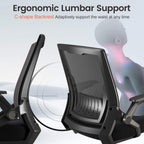 Gtplayer Ergonomic Office Chair With Flip-Up Armrests Executive Computer Chair For Home Office, Breathable Mesh & Comfy Lumbar Support, Black