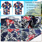 Custom Hawaiian Shirt W/Face For Men Personalized Funny Button Down Hawaiian Shirts W/Photo Tropical Beach Shirts