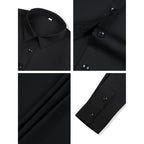 Regular, Petite & Tall XS-6XL Women's Stretch Long Sleeve Button Down Dress Shirts Solid Business Casual Work Blouse