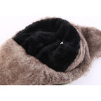 Connectyle Men's Trooper Trapper Hat Warm Winter Hats with Removable Face Mask Earflaps Faux Fur Hunting Outdoor Hat