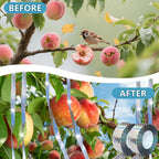 Bird Scare Tapes 262Ft*1 Reflective Flash Tape For Birds, Bird Scare Device Double Side Ribbon Scare Birds Away For House, Garden, Yard, Orchard, Patio, Outdoor
