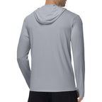 Roadbox Men'S Upf 50+ Uv Sun Protection Hoodie Jacket, Lightweight Full Zip Fishing Shirts For Hiking Running Workout