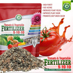 5-10-10 Tomato & Vegetable Fertilizer - Made In Usa - 2% Iron + Micronutrients Plant Food For Flower Gardens