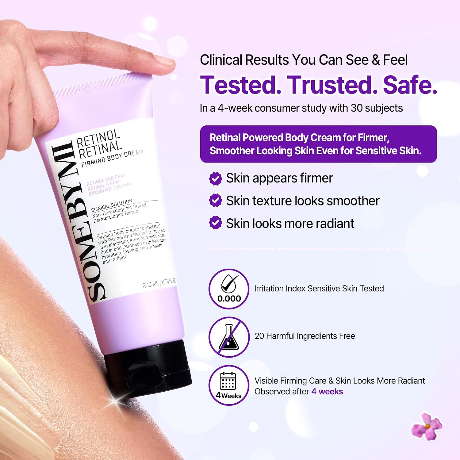 Some By Mi Retinol Retinal Firming Body Cream 6.76 Fl Oz – Body Lotion For Crepey Skin, Loose Skin & Dry Skin – Hydrating Smoothing Glow Body Moisturizer Korean Skincare