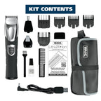Wahl USA Rechargeable Lithium Ion All in One Beard Trimmer for Men with Detail and Ear & Nose Hair Trimmer Attachment – Model 9854-600B