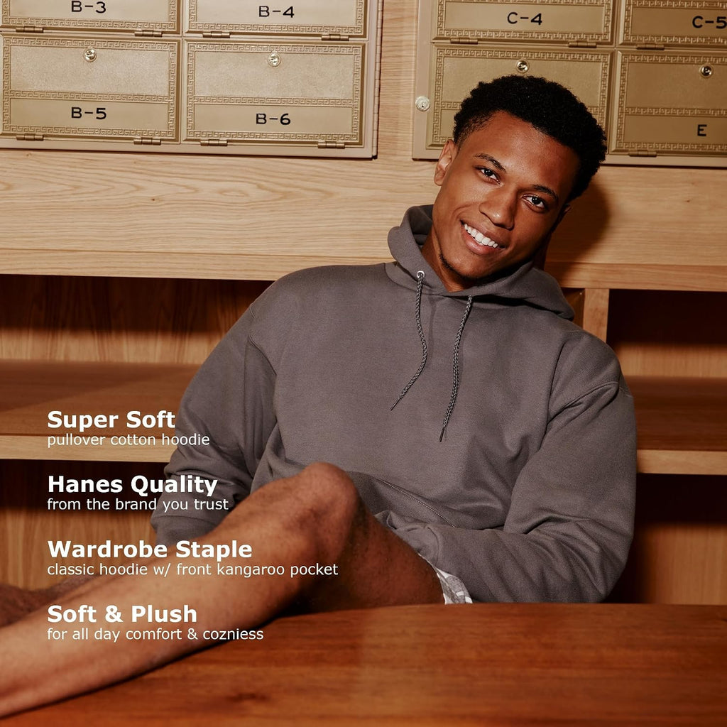 Hanes Men'S Hoodie - Ecosmart Fleece Hooded Sweatshirt For Men & Women - Midweight Fleece - Big & Tall Available
