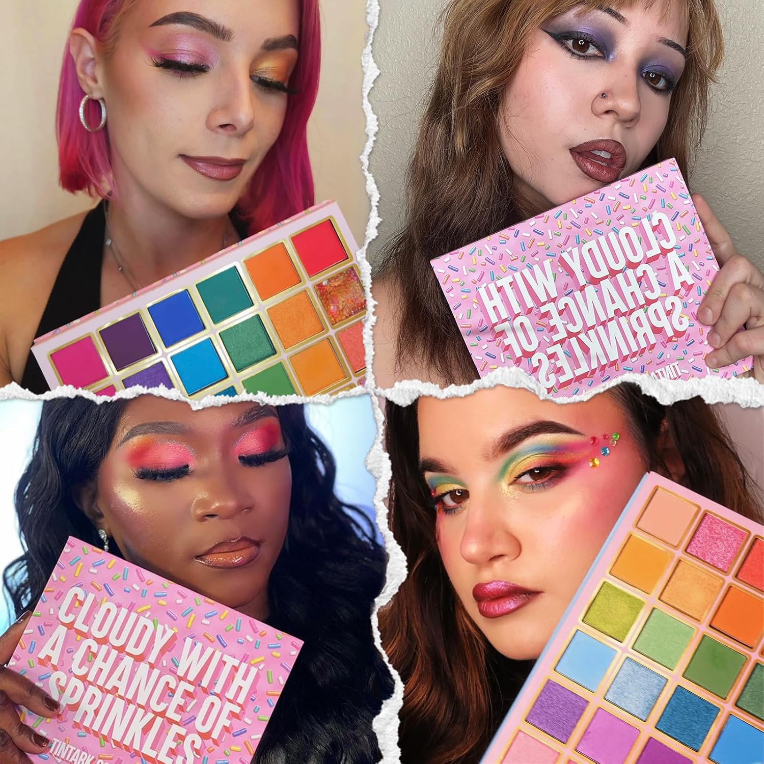 Tintark 30 Colors Makeup Eyeshadow Palette For Beauty & Matte Metallic Shimmer Pearl Glitter Eye Shadow Pallet & Rainbow Colorful Eye Makeup For Girls & Highly Pigment Eyeshadow Cosmetics