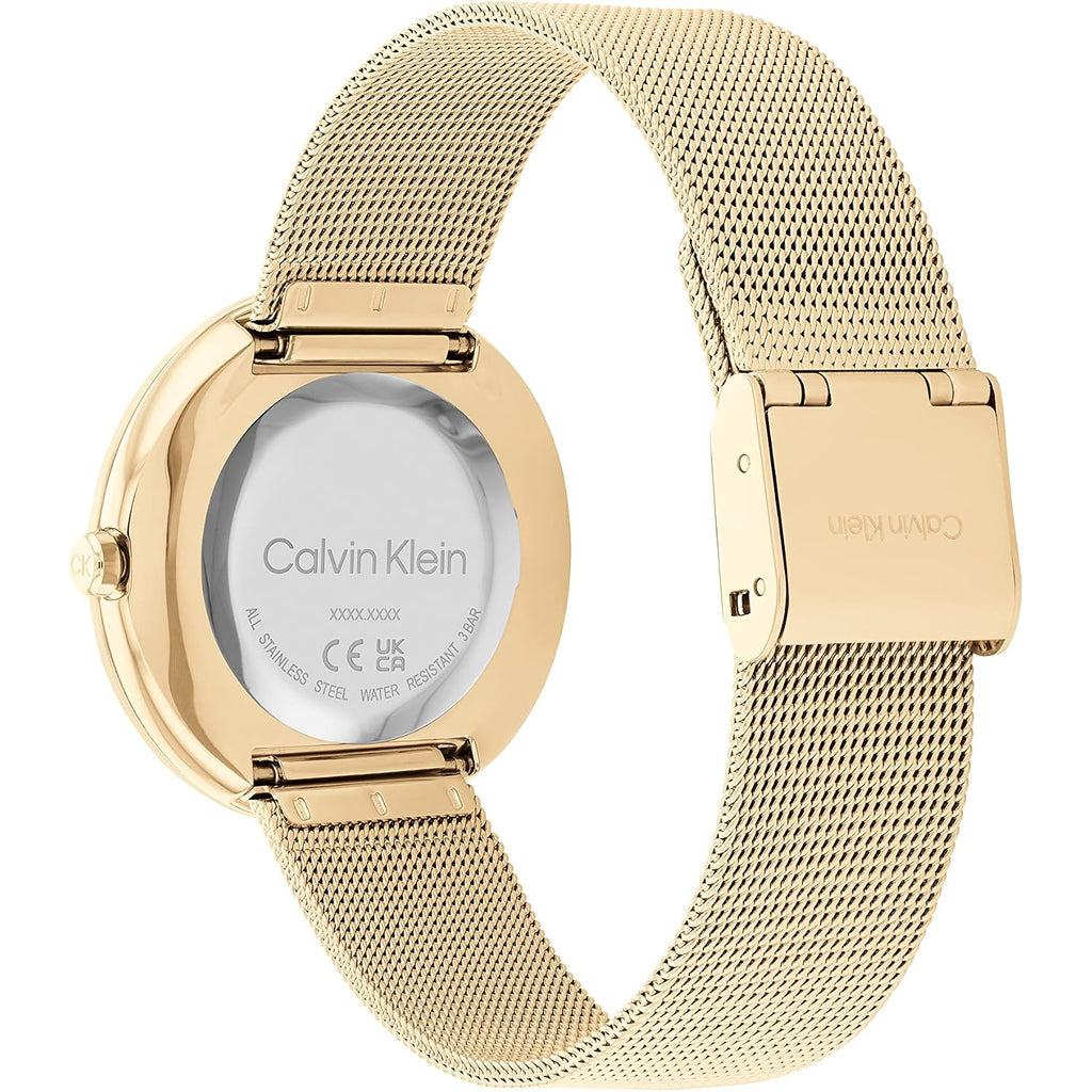 Calvin Klein Women'S Twisted Bezel - 34Mm 2H Quartz Watch - Stainless Steel Bracelet - Water Resistance 30 Meters - Minimalistic Style – Premium Fashion - Gift For Her