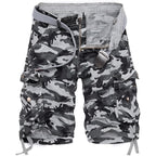Men'S Camo Cargo Shorts Cotton
