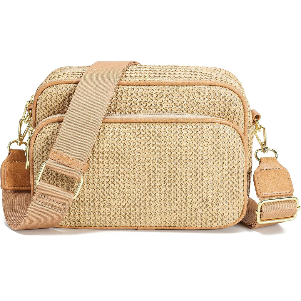 Faux Straw Crossbody Bags For Women Small Summer Purse 2026 Rfid Woven Raffia Bag For Hawaiian Beach Cruise Travel