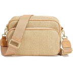 Faux Straw Crossbody Bags For Women Small Summer Purse 2026 Rfid Woven Raffia Bag For Hawaiian Beach Cruise Travel