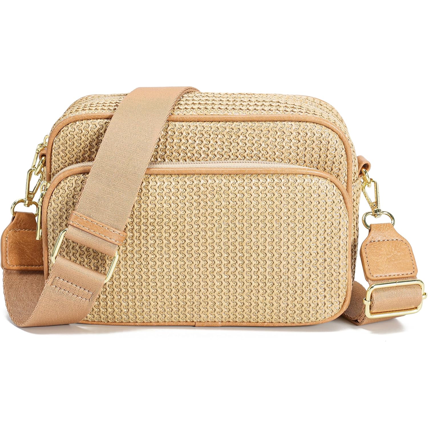 Faux Straw Crossbody Bags For Women Small Summer Purse 2026 Rfid Woven Raffia Bag For Hawaiian Beach Cruise Travel