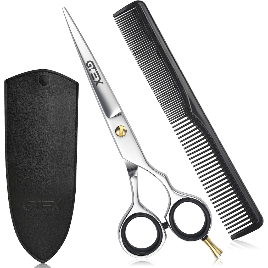 Hair Scissors, 6.5 Inch Professional Hair Cutting Scissors For Women Men Adults - Barber Scissors Hair Shears - Super Sharp Haircut Scissors - Tijeras De Peluqueria Profesional