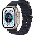 Apple Watch Ultra [Gps + Cellular 49Mm] Titanium Case With Midnight Ocean Band, One Size (Renewed Premium)