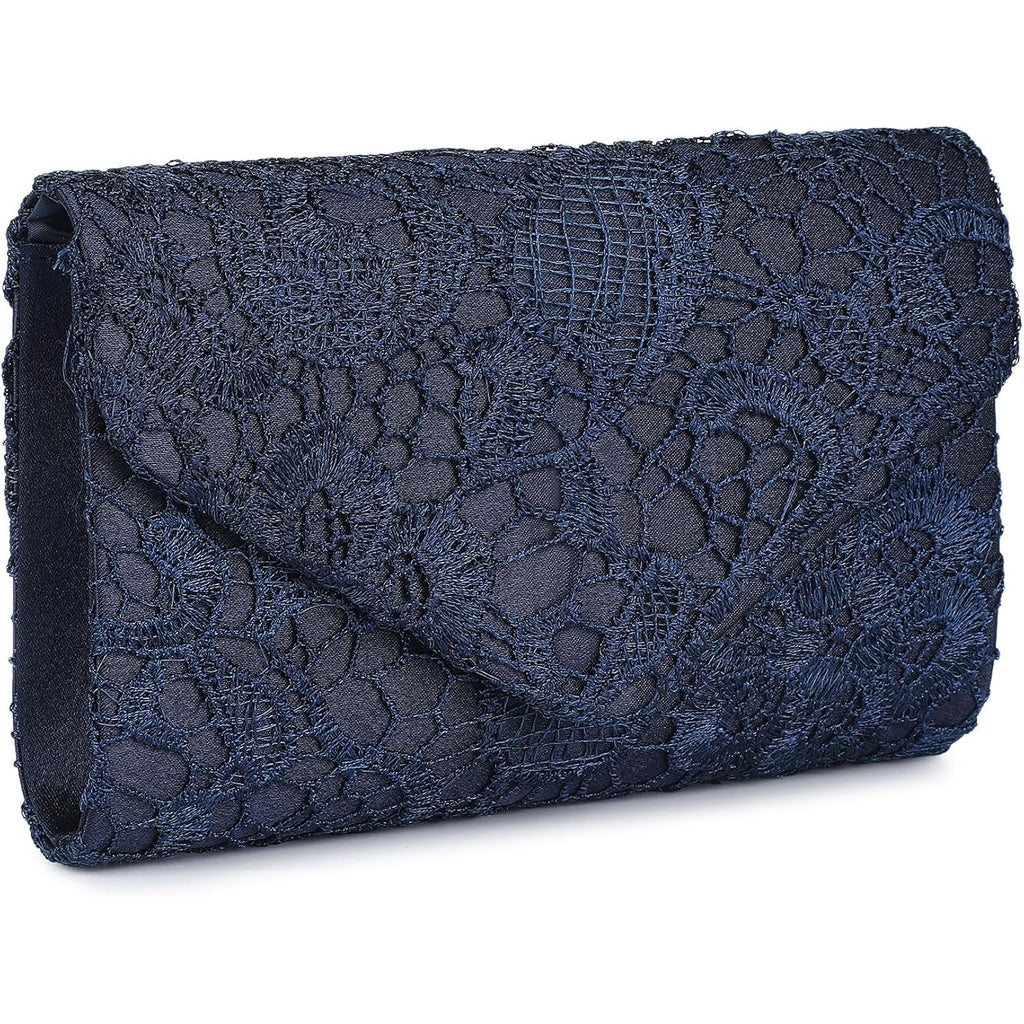 UBORSE Evening Bag Lace Clutch Purse for Women Formal Elegant Envelope Wedding Party Cocktail Crossbody Shoulder Bag