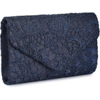UBORSE Evening Bag Lace Clutch Purse for Women Formal Elegant Envelope Wedding Party Cocktail Crossbody Shoulder Bag