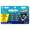 Gillette Fusion5 ProGlide Razor for Men, 12 Blade Refills with Precision Trimmer