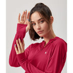 Soothfeel Women'S Upf 50+ Sun Protection Hoodie Jacket Lightweight Long Sleeve Sun Shirt For Women With Pocket Hiking Outdoor