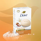 Dove Shea Butter Beauty Bar Soap 8 Count, Nourishing Cleanser, 3.75 Oz I Moisturizing Beauty Bar With ¼ Moisturizing Cream And Shea Butter For Soft, Radiant Skin