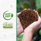 Back To The Roots 100% Organic Mulch, 58 Quart (2 Cubic Ft), Expanding Coconut Husk Block For Gardening