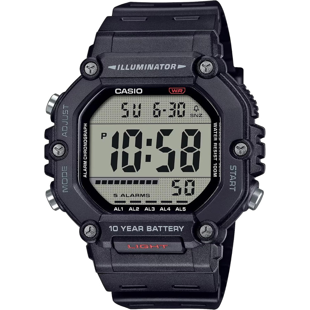 Casio Ae-1600H Series | Black | 10-Year Battery | Led Illuminator | Digital Watch