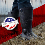 Dunlop Chesapeake Rubber Boots For Men & Women – Pvc - Waterproof - Lightweight Garden, Fishing & Rain Boots With Soft Toe And Wide Calf – Black – Size 3–15