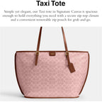 Coach Taxi Tote Bag In Signature Canvas