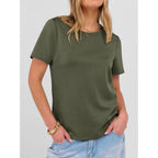 ANRABESS Women Short Sleeve Tops Summer Basic Tee Wrinkle-Free Trendy Cute T Shirts 2026 Spring Business Casual Outfits