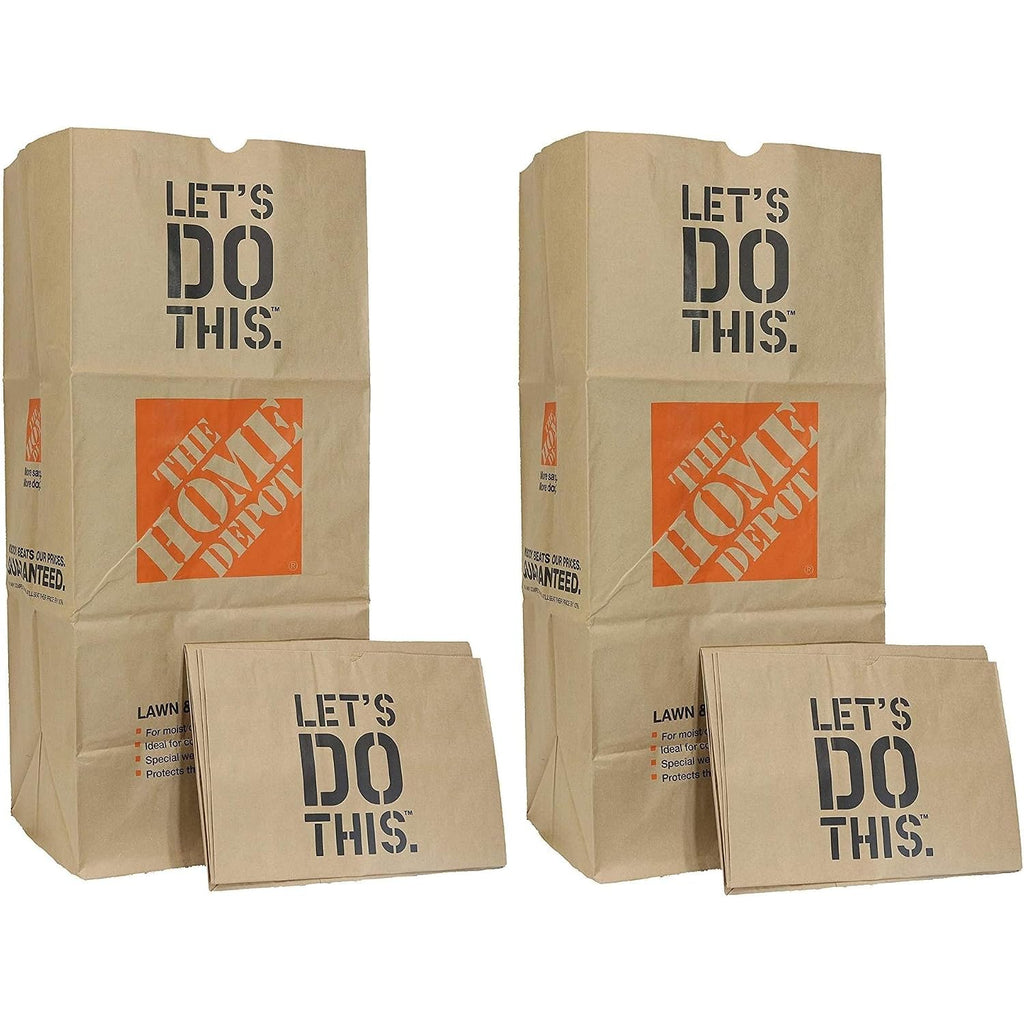 Home Depot Heavy Duty Brown Paper 30 Gallon Lawn And Refuse Bags For Home And Garden (30 Lawn Bags)