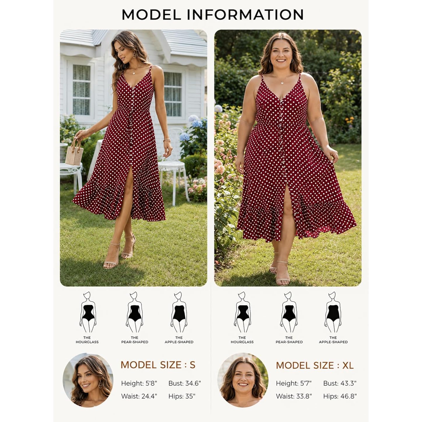 Brovave Women'S 2026 Summer Casual Boho Sundress Polka Dot Spaghetti Strap V Neck Flowy Midi Dresses