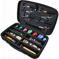 Barber Clippers Briefcase, 17-Inch Hair Cutting Supplies Bag | For Groomer, Trimmer Razor Storage Case For Men, Pet Grooming Kits Organizer For Ufree/For Wahl/For Andis - Black