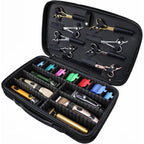 Barber Clippers Briefcase, 17-Inch Hair Cutting Supplies Bag | For Groomer, Trimmer Razor Storage Case For Men, Pet Grooming Kits Organizer For Ufree/For Wahl/For Andis - Black