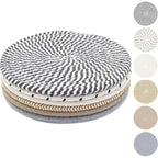 8 Inch Trivets for Hot Dishes, Hot Pots and Pans, Thick Heat Resistant Large Coaster for Kitchen, Hot Pads, Kitchen Essentials, Kitchen Decor for Table & Countertop, 6 Pcs