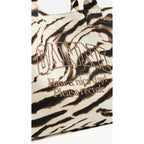 Ganni Women'S Xxl Zebra Shopper Tote
