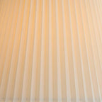 10" Top X 17" Bottom X 14 1/2" High X 14 3/4" Slant Lamp Shade (Pre-Assembled) Replacement Large Ivory White Bell Round Traditional Pleated Spider Harp Finial