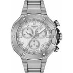 Tissot Mens Tissot T-Race Chronograph 316L Stainless Steel Case Quartz Watches, Grey, Stainless Steel, 13.95 (T1414171103100)