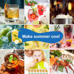 Ice Cube Trays With Lids For Freezer, 4 Pack Silicone Set, 56 Cubes | Easy-Release Reusable Ice Molds, Sturdy Pp Frame, Bpa-Free; Stackable & Dishwasher Safe For Whiskey, Cocktails & Baby Food