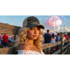 Funky Junque Trucker Hat for Women – Distressed Low Profile Western Camo Baseball Cap with Mesh, Trendy and Adjustable Fit
