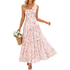 Zesica Women'S Summer Floral Sleeveless Maxi Dress 2026 Boho Mesh Spaghetti Strap Flowy Beach Wedding Guest Long Dresses
