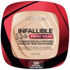 L'Oreal Paris Makeup Infallible Fresh Wear Foundation in a Powder, Up to 24H Wear, Waterproof, True Beige, 0.31 oz. (Packaging May Vary)