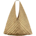 Crochet Beach Tote Bag Summer Vacation Handbags Beach Bag For Women Cute Woven Shoulder Purses Mesh Knit Crochet Bag