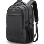 17 Inch Laptop Backpack For Travel Water Resistant College Backpack For Men/Women Laptop Bag With Usb Charging Port,Black