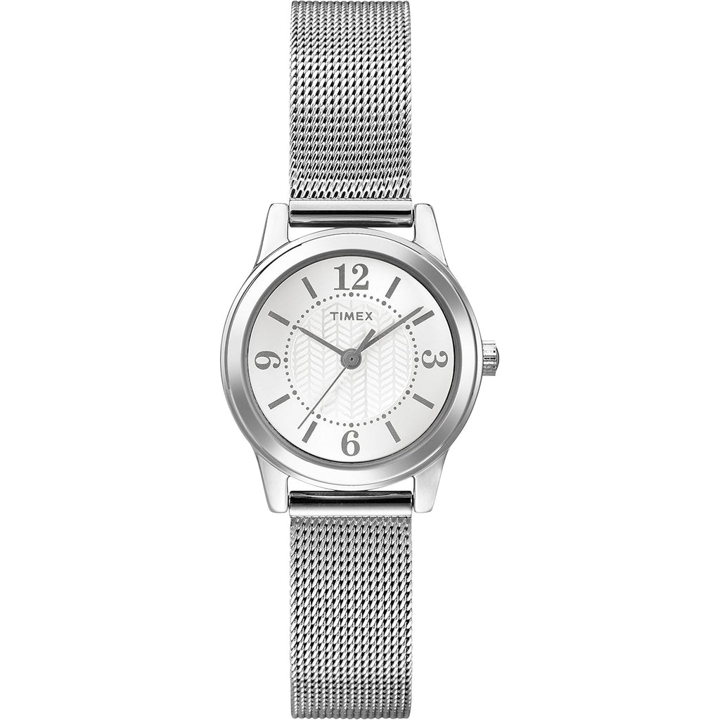 Timex Women's T2P457 Casey Dress Silver-Tone Stainless Steel Mesh Bracelet Watch