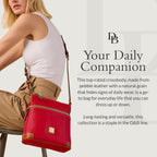 Dooney & Bourke Women'S Crossbody In Pebble Grain Leather, Large Handbag With Adjustable Shoulder Strap