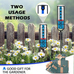 Jmbay Rain Gauge Outdoor, Accurate Rain Gauges Outdoors Best Rated, Tall Rain Gauge For Yard With Stake, Decorative Rain Measure Gauge For Garden, Deck, Lawn With Red Floating Buoy, Adjustable Height